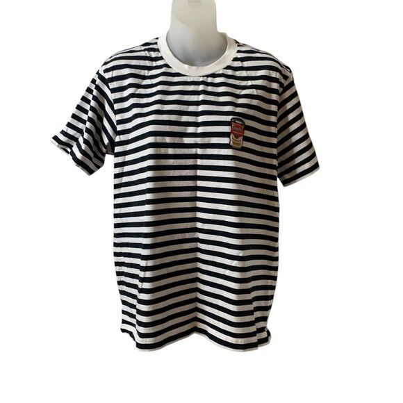 Andy Warhol x Uniqlo UT Archive Tshirt Medium Campbell's Soup Striped NY Pop Art - Picture 12 of 14